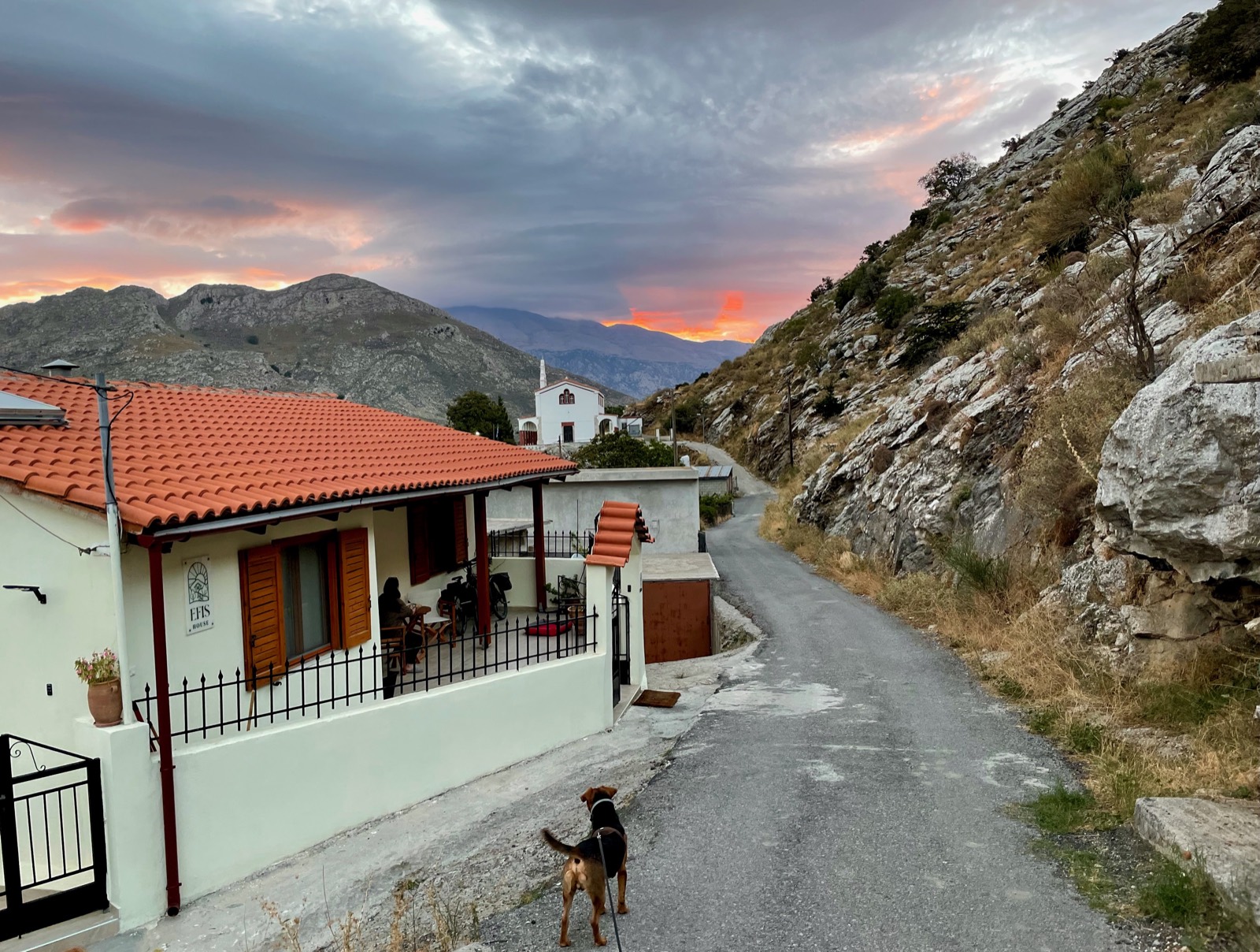 The lane through the village